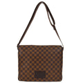 Louis Vuitton Brooklyn Handbag Damier Brown Canvas Shoulder Bag Bag (Pre-Owned)