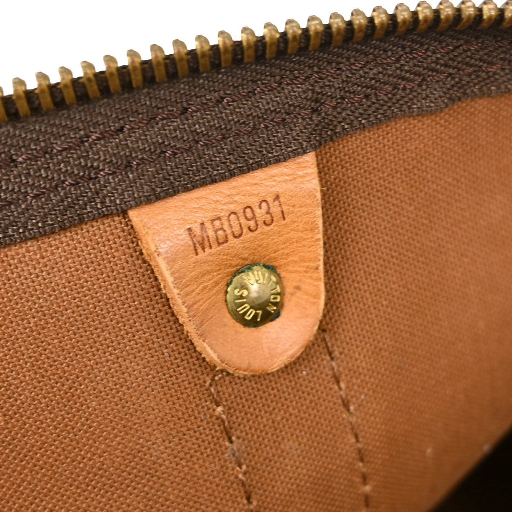 Louis Vuitton Keepall Bag Monogram Canvas Brown Canvas Travel Bag Bag (Pre-Owned)