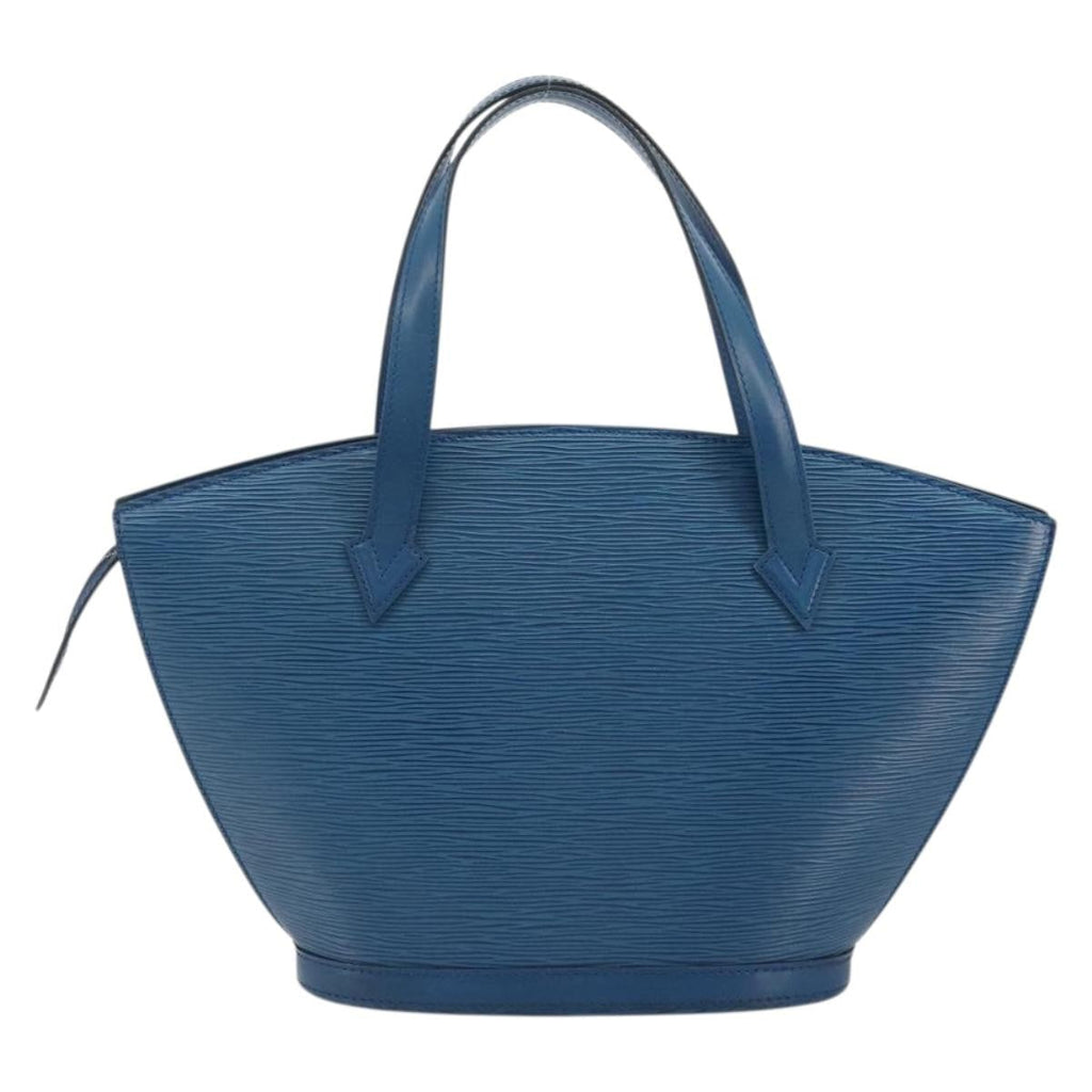 Louis Vuitton Saint Jacques Handbag Epi Leather Blue Leather Handbag (Pre-Owned)