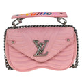 Louis Vuitton New Wave Chain Bag Quilted Leather Pink Leather Shoulder Bag Bag (Pre-Owned)
