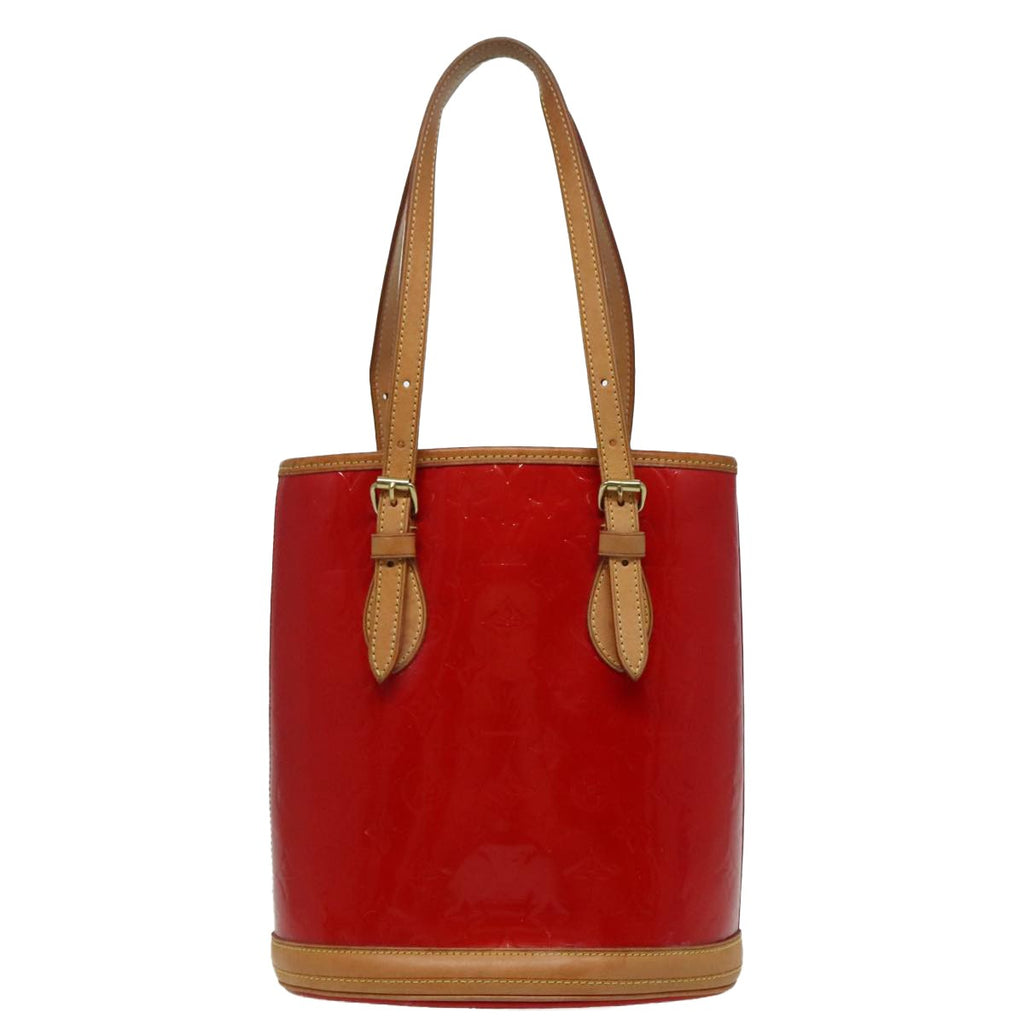 Louis Vuitton Bucket Bag Monogram Vernis Red Patent_Leather Shoulder Bag Bag (Pre-Owned)