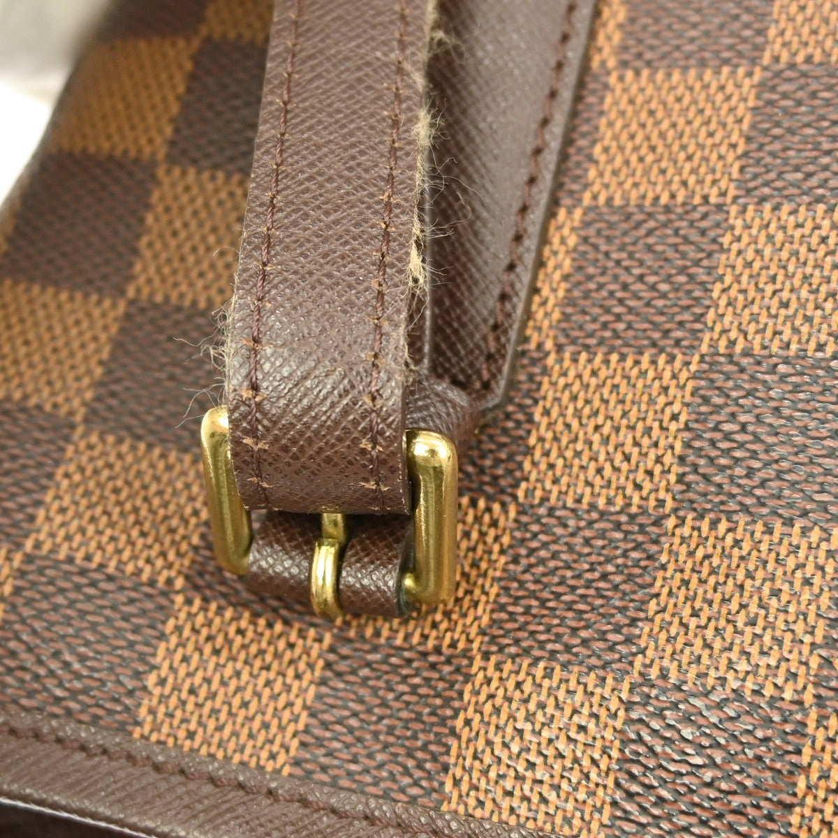 Louis Vuitton Marais Bucket Bag Damier Brown Canvas Tote Bag Bag (Pre-Owned)