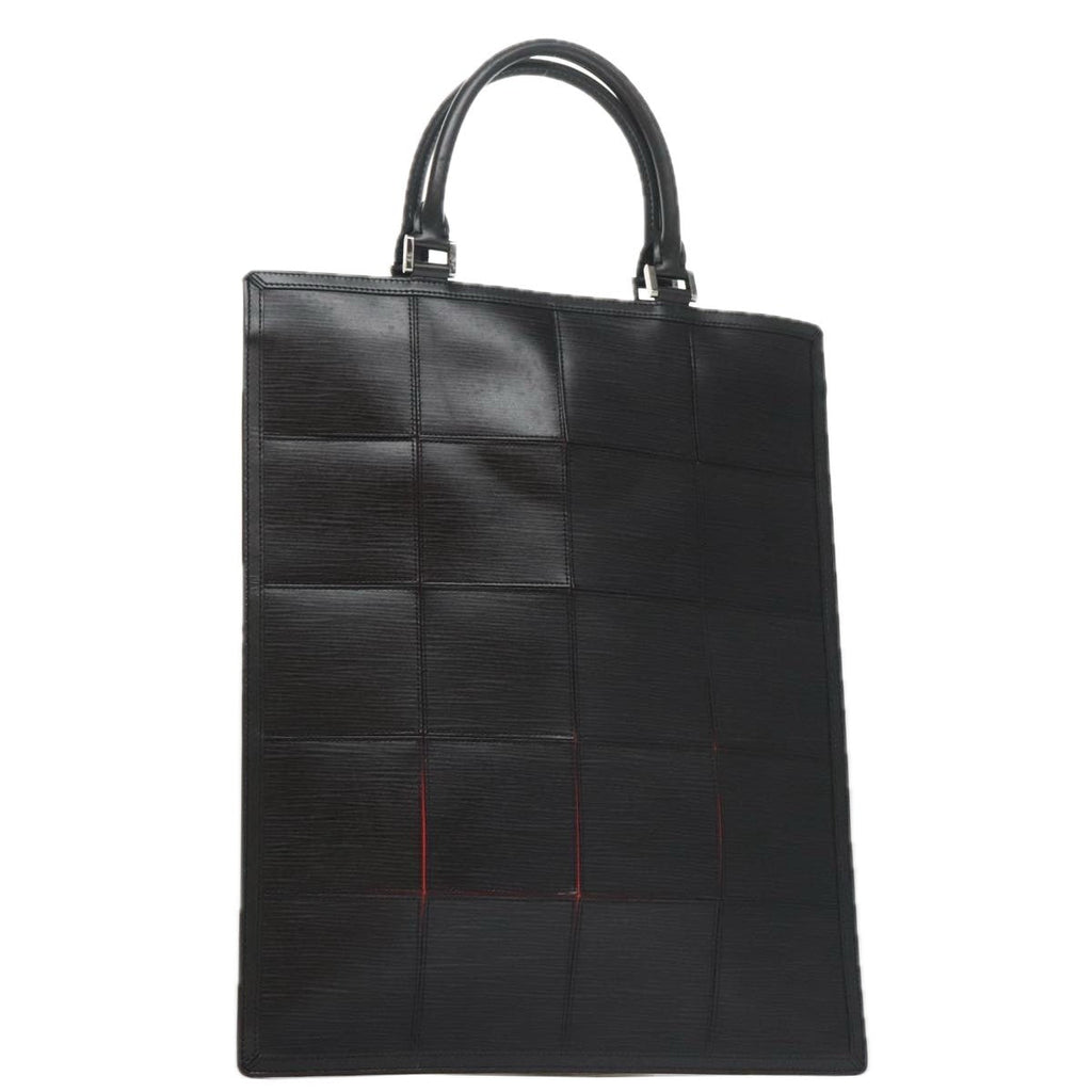 Louis Vuitton Epi Stretch Silver Fizz Handbag Epi Stretch Black Leather Handbag (Pre-Owned)