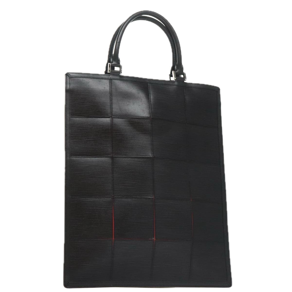 Louis Vuitton Epi Stretch Silver Fizz Handbag Epi Stretch Black Leather Handbag (Pre-Owned)