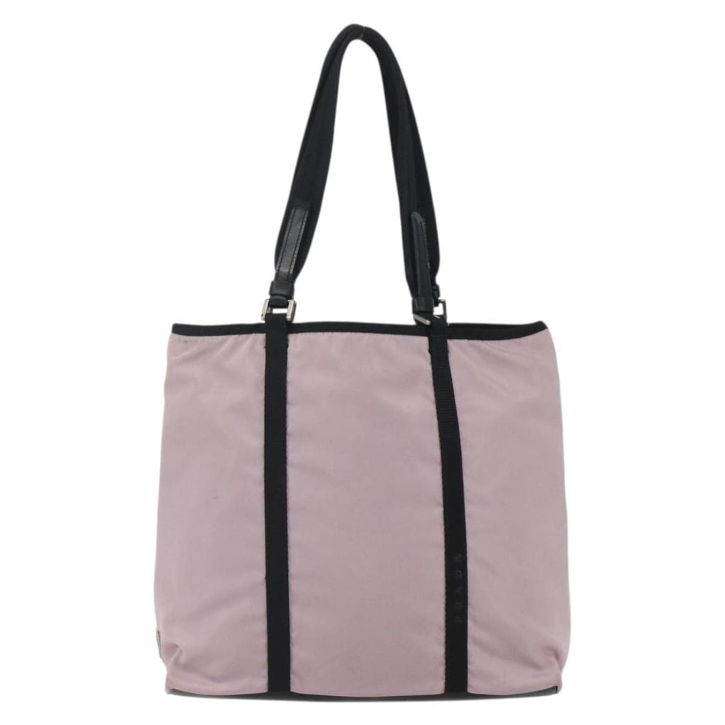 Prada Vintage Tote Tessuto Pink Nylon Tote Bag Bag (Pre-Owned)