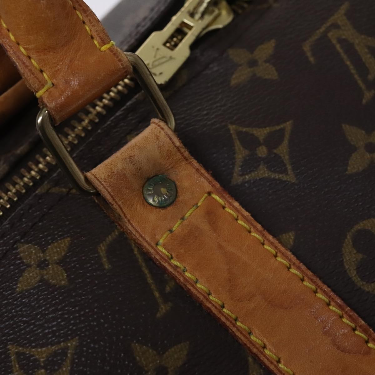 Louis Vuitton Keepall Bag Monogram Canvas Brown Canvas Travel Bag Bag (Pre-Owned)