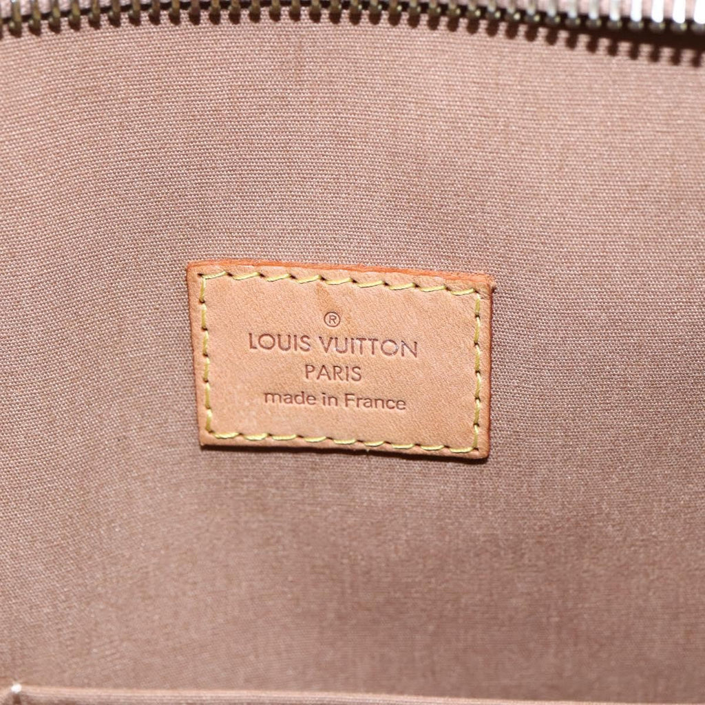 Louis Vuitton Brentwood Handbag Monogram Vernis Brown Patent_Leather Bag (Pre-Owned)