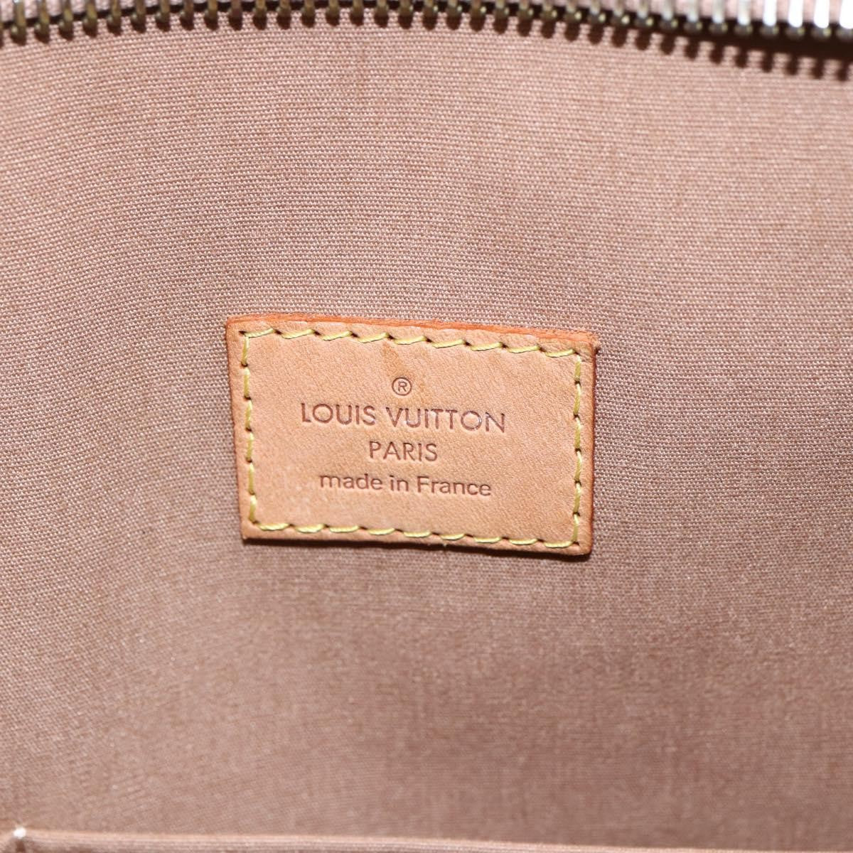 Louis Vuitton Brentwood Handbag Monogram Vernis Brown Patent_Leather Bag (Pre-Owned)
