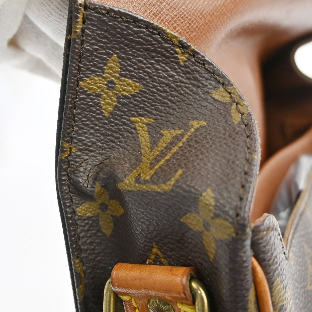 Louis Vuitton Cartouchiere Handbag Monogram Canvas Brown Canvas Shoulder Bag Bag (Pre-Owned)