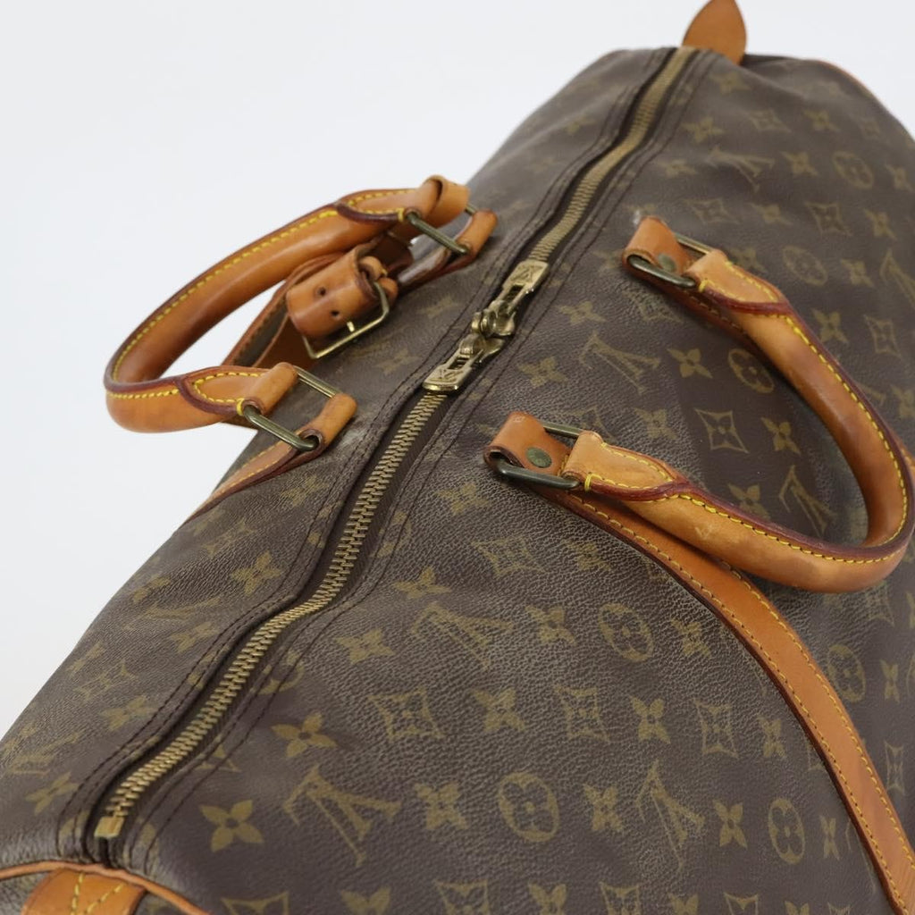 Louis Vuitton Keepall Bag Monogram Canvas Brown Canvas Travel Bag Bag (Pre-Owned)