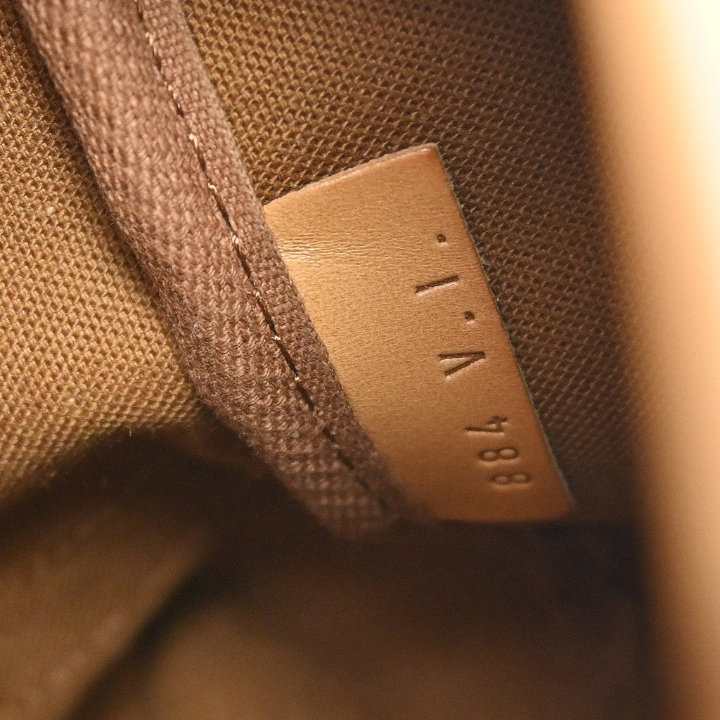 Louis Vuitton Saumur Handbag Monogram Canvas Brown Canvas Shoulder Bag Bag (Pre-Owned)