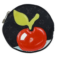 Louis Vuitton Round Coin Purse Limited Edition Monogram Silk Black Silk Wallets Accessory (Pre-Owned)
