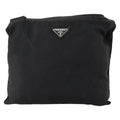 Prada Flat Messenger Bag Tessuto Black Nylon Shoulder Bag Bag (Pre-Owned)