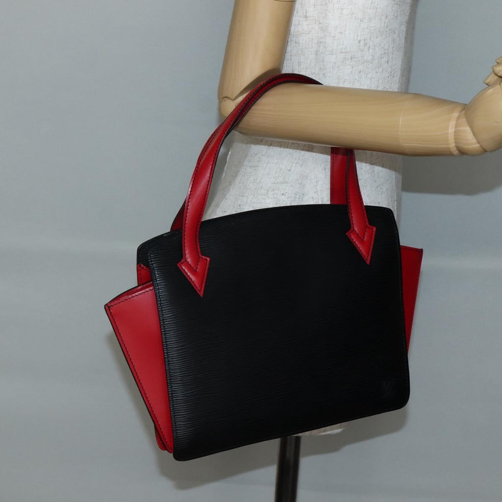 Louis Vuitton Varenne Handbag Epi Leather Black Leather Bag (Pre-Owned)