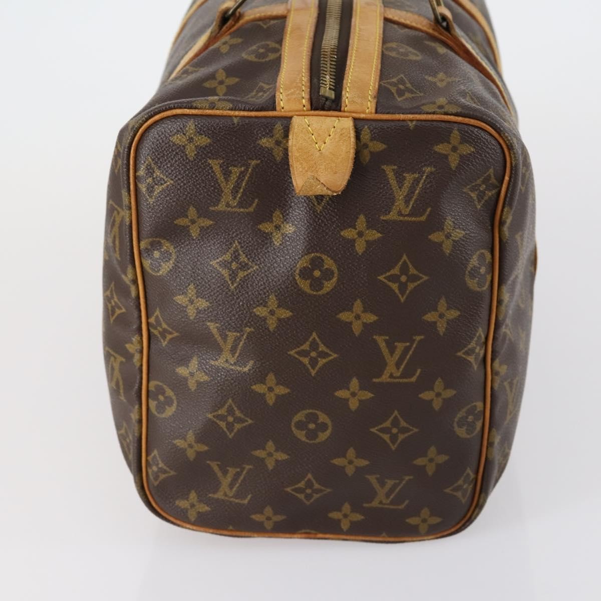 Louis Vuitton Sac Souple Handbag Monogram Canvas Brown Canvas Travel Bag Bag (Pre-Owned)