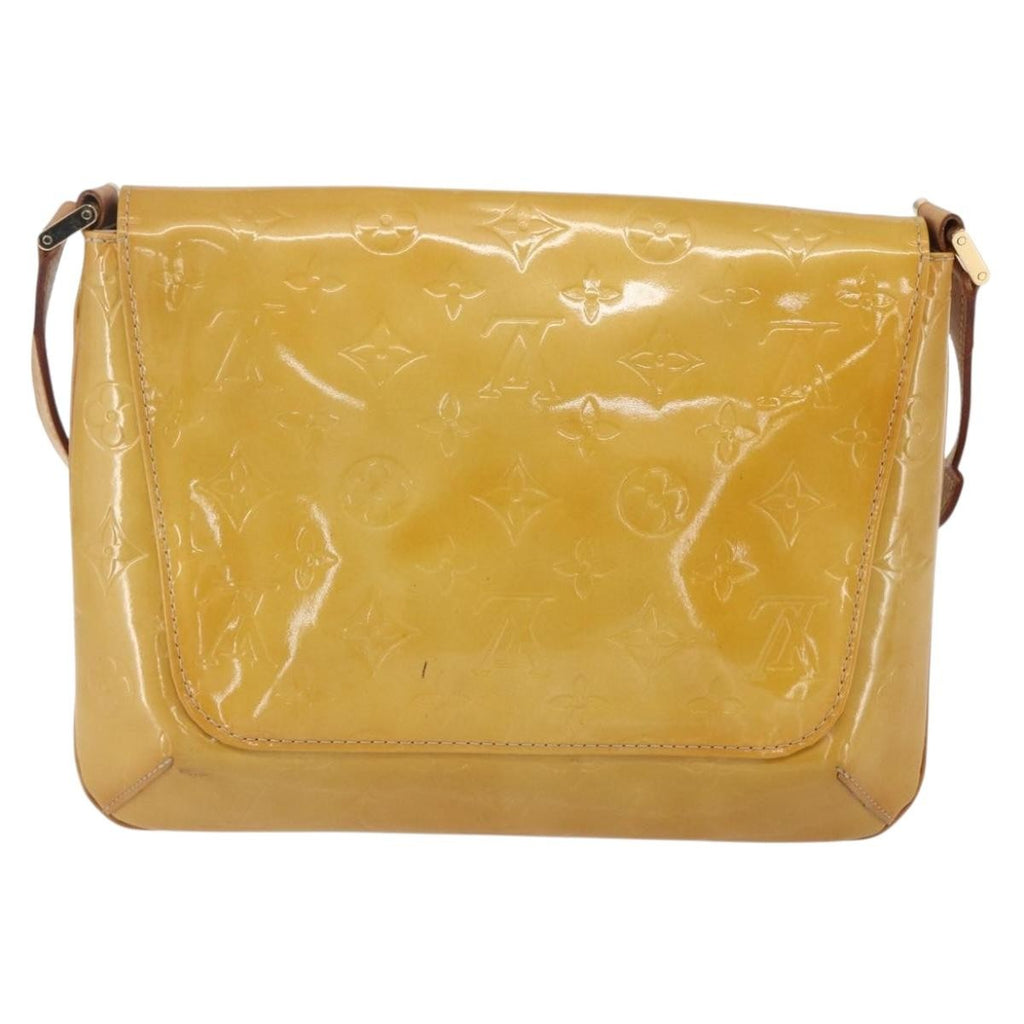 Louis Vuitton Thompson Street Handbag Monogram Vernis Beige Patent_Leather Shoulder Bag Bag (Pre-Owned)