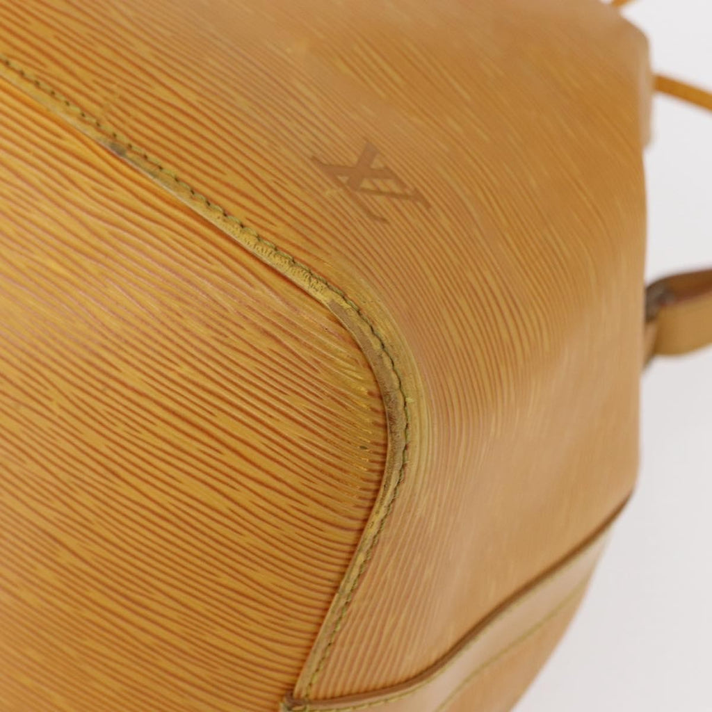 Louis Vuitton Petit Noe Handbag Epi Leather Yellow Leather Shoulder Bag Bag (Pre-Owned)