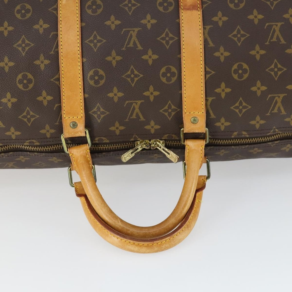 Louis Vuitton Keepall Bag Monogram Canvas Brown Canvas Travel Bag Bag (Pre-Owned)