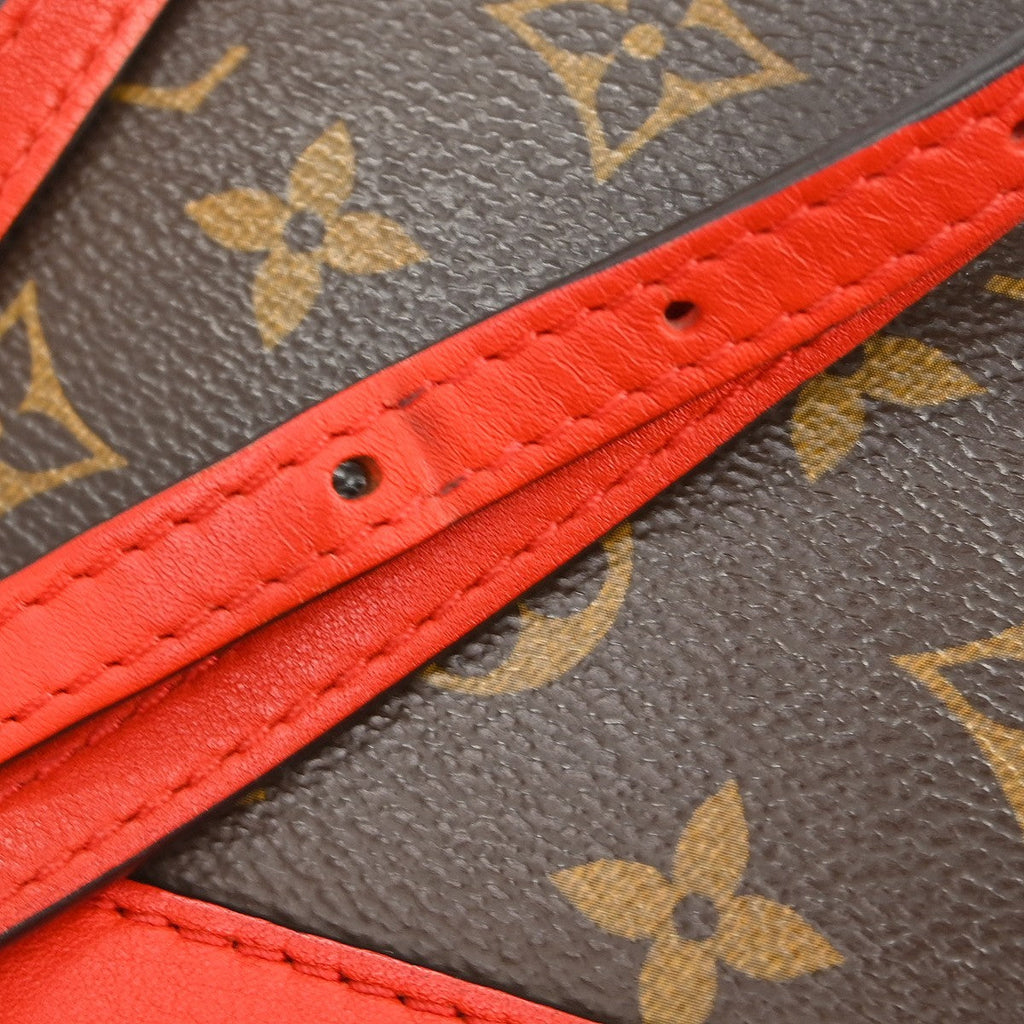 Louis Vuitton Locky Handbag Monogram Canvas With Leather Brown Canvas Handbag (Pre-Owned)