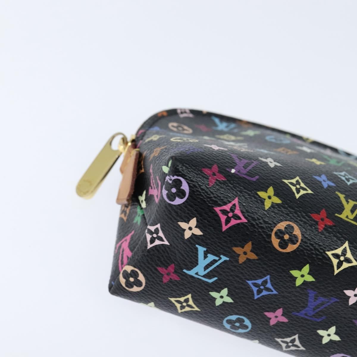 Louis Vuitton Cosmetic Pouch Monogram Multicolor Black Canvas Clutche & Pouche Bag (Pre-Owned)