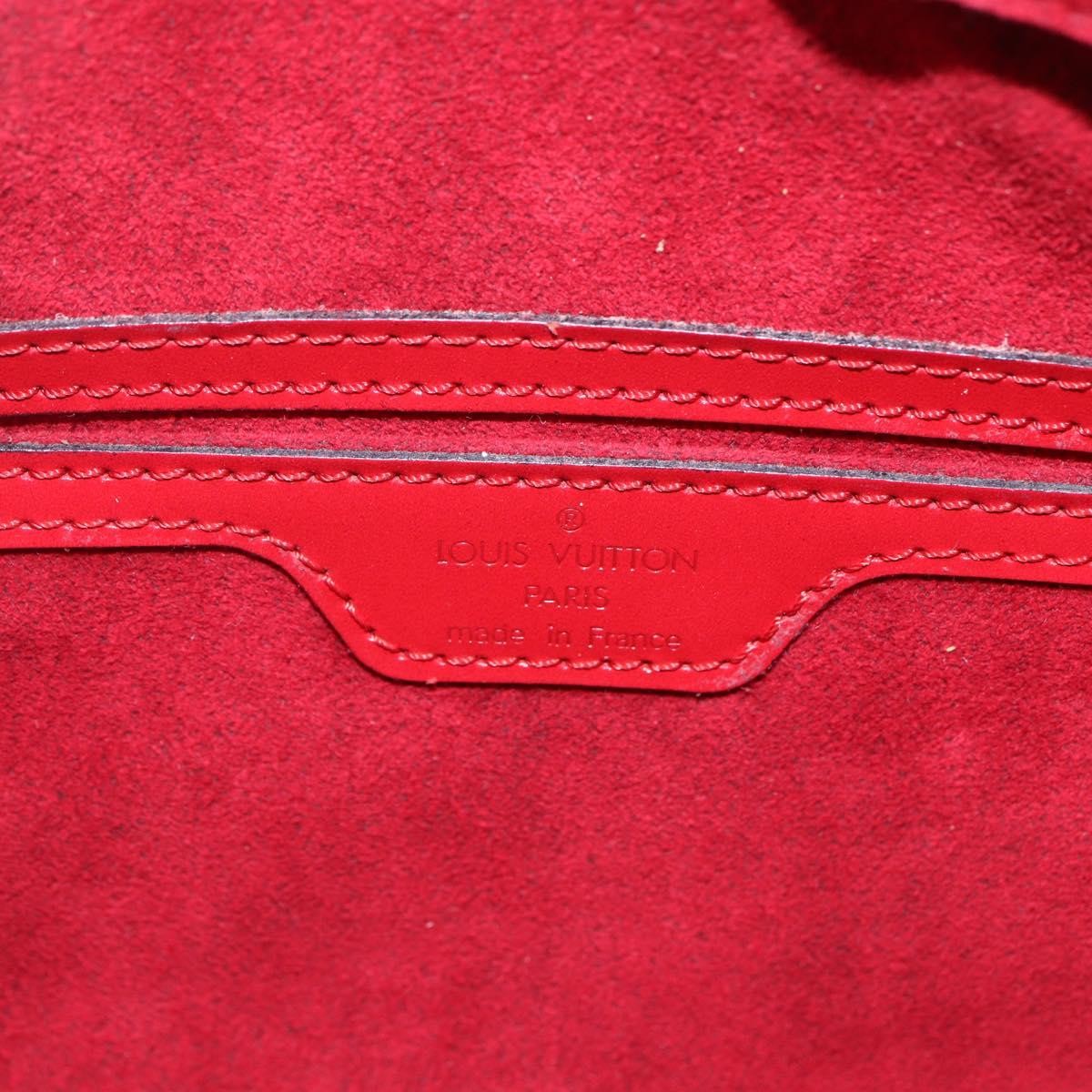 Louis Vuitton Soufflot Handbag Epi Leather Red Leather Shoulder Bag Bag (Pre-Owned)