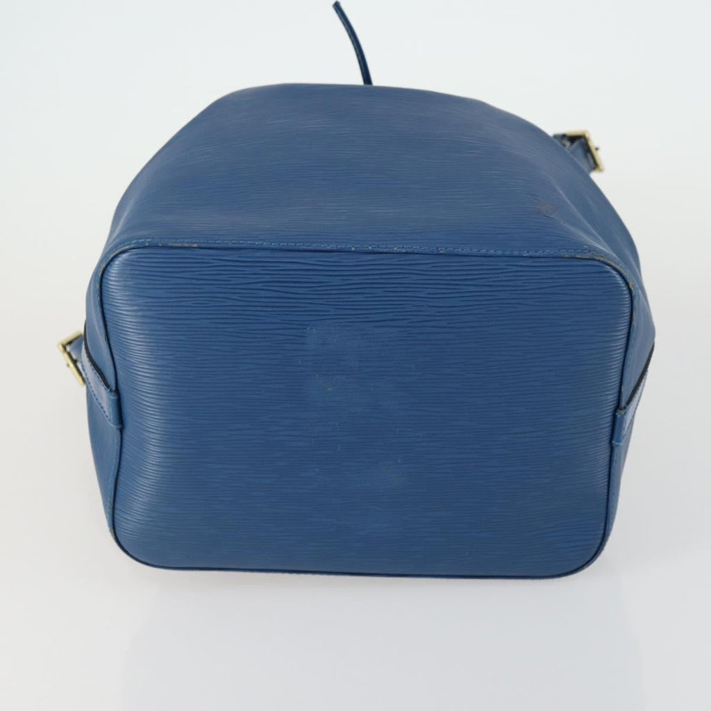 Louis Vuitton Petit Noe Handbag Epi Leather Blue Leather Shoulder Bag Bag (Pre-Owned)