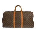 Louis Vuitton Keepall Bag Monogram Canvas Brown Canvas Travel Bag Bag (Pre-Owned)