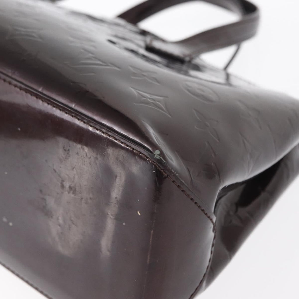 Louis Vuitton Wilshire Handbag Monogram Vernis Burgundy Patent_Leather Tote Bag Bag (Pre-Owned)