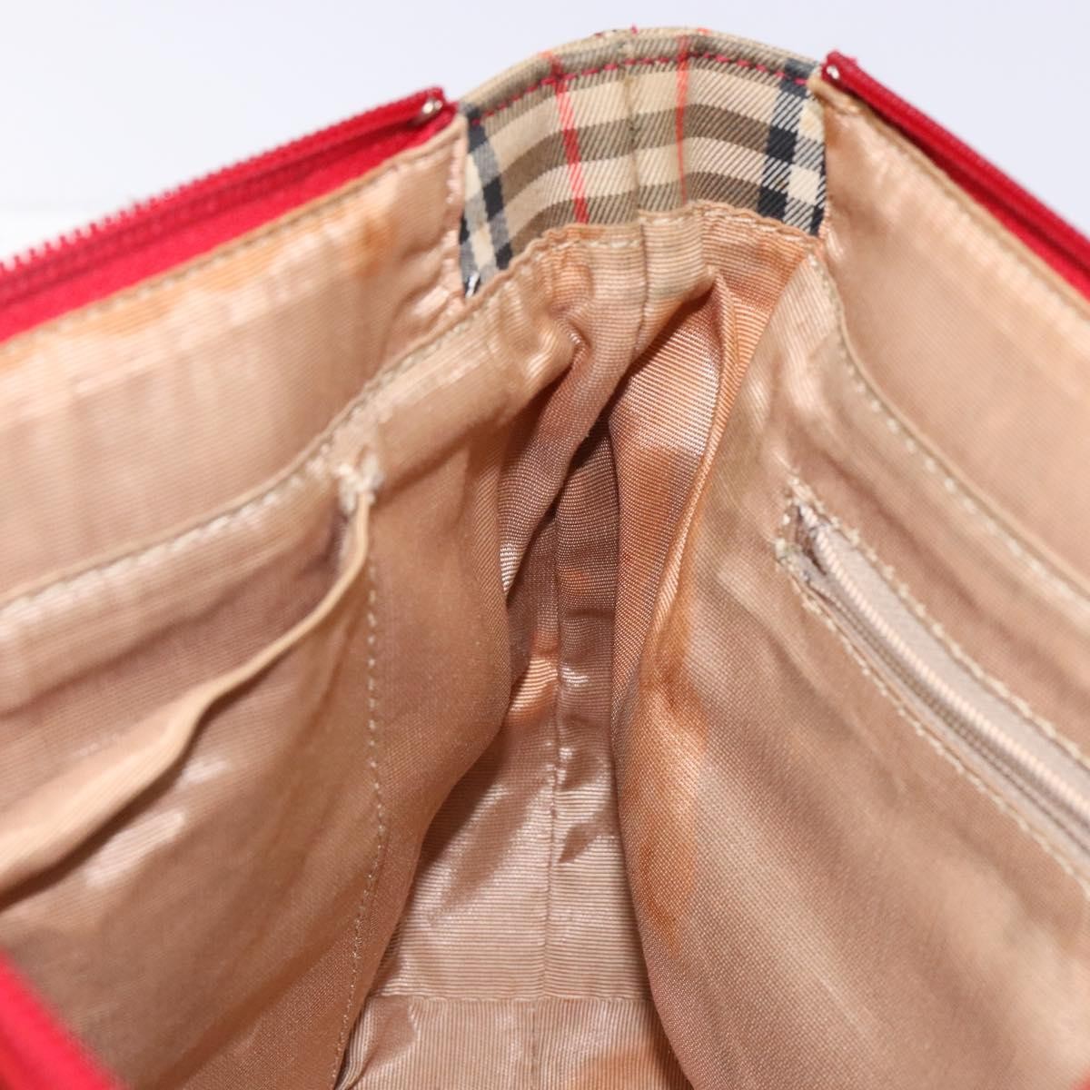 Burberry Nova Check Handbag Nova Check Canvas Beige Canvas Handbag (Pre-Owned)