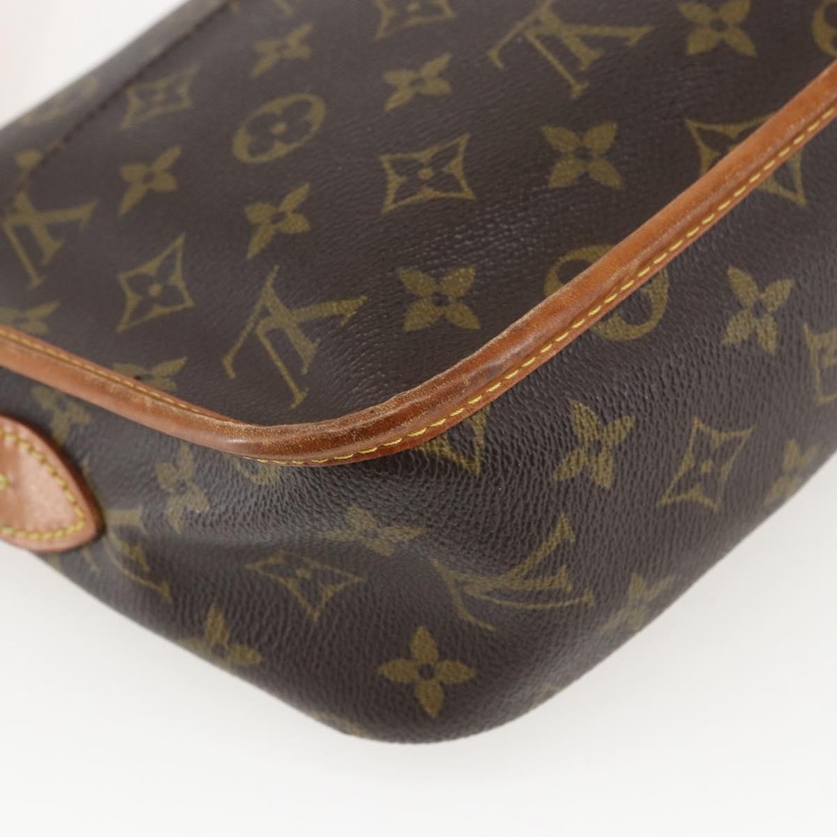 Louis Vuitton Sac Gibeciere Messenger Bag Monogram Canvas Brown Canvas Shoulder Bag Bag (Pre-Owned)