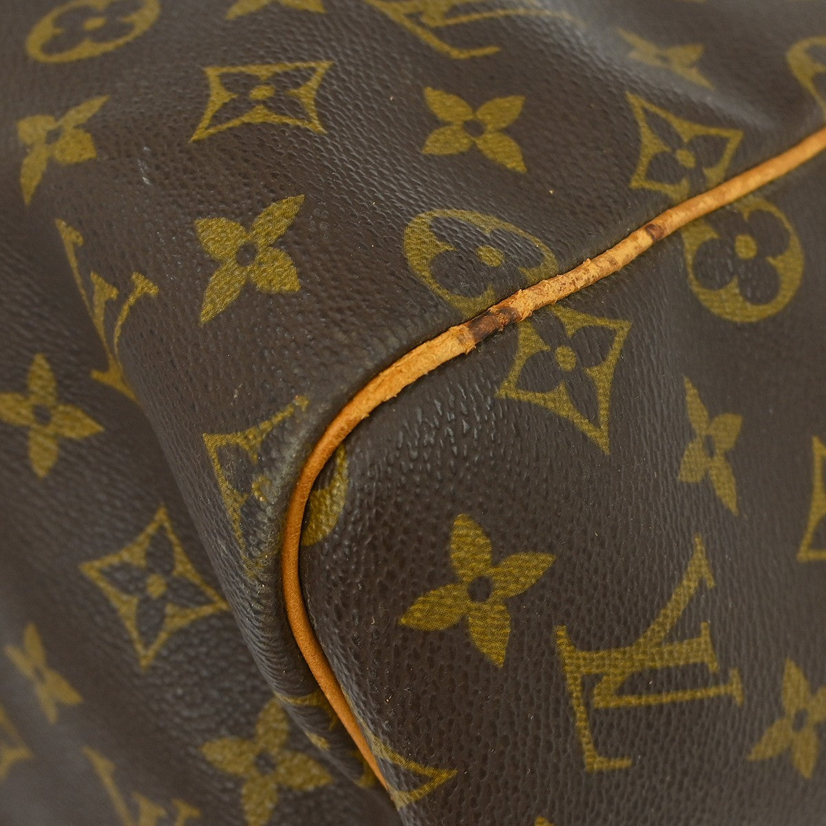 Louis Vuitton Keepall Bandouliere Bag Monogram Canvas Brown Canvas Travel Bag Bag (Pre-Owned)