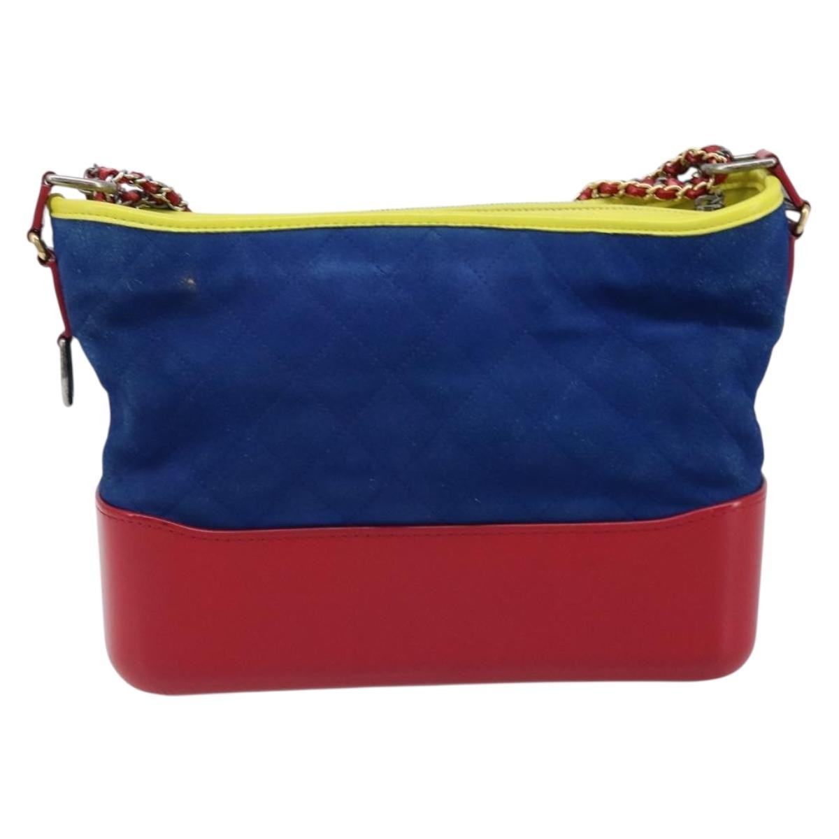 Chanel Gabrielle Hobo Quilted Suede Multicolour Suede Shoulder Bag Bag (Pre-Owned)