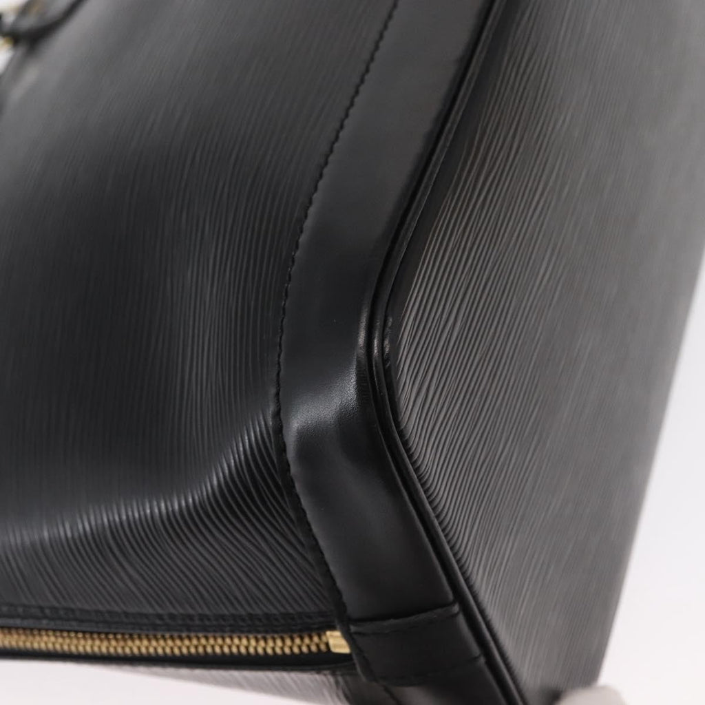 Louis Vuitton Alma Handbag Epi Leather Black Leather Handbag (Pre-Owned)