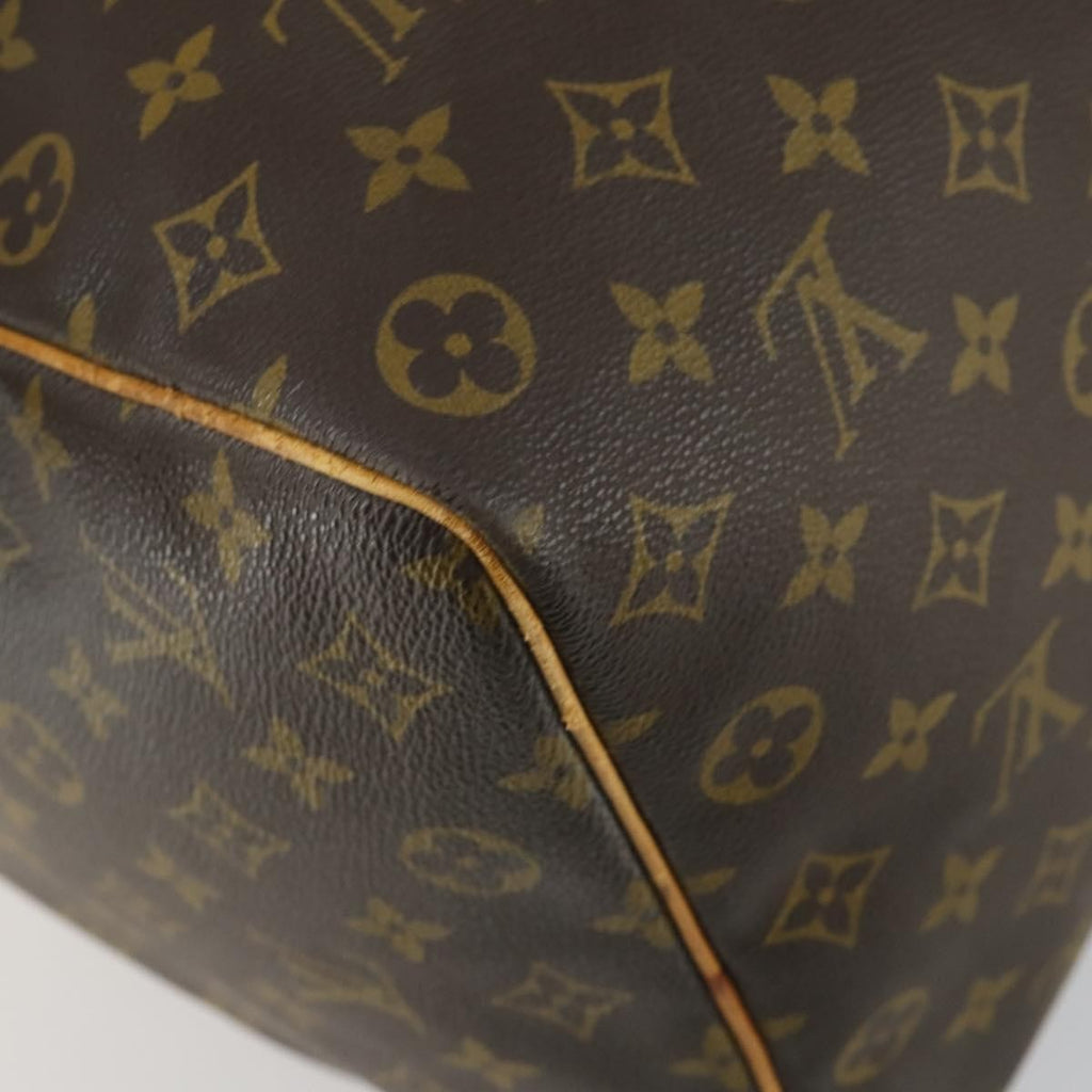 Louis Vuitton Keepall Bag Monogram Canvas Brown Canvas Travel Bag Bag (Pre-Owned)
