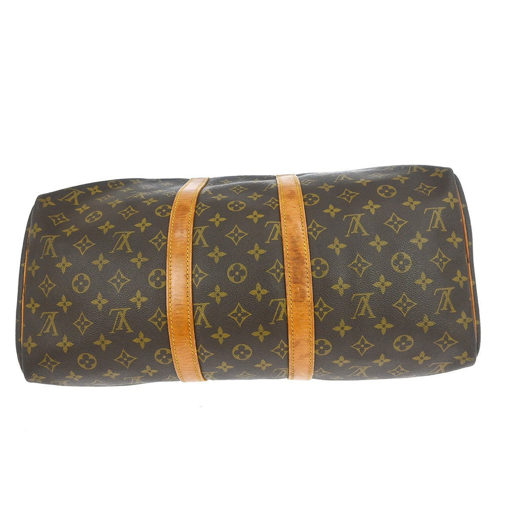 Louis Vuitton Keepall Bag Monogram Canvas Brown Canvas Travel Bag Bag (Pre-Owned)