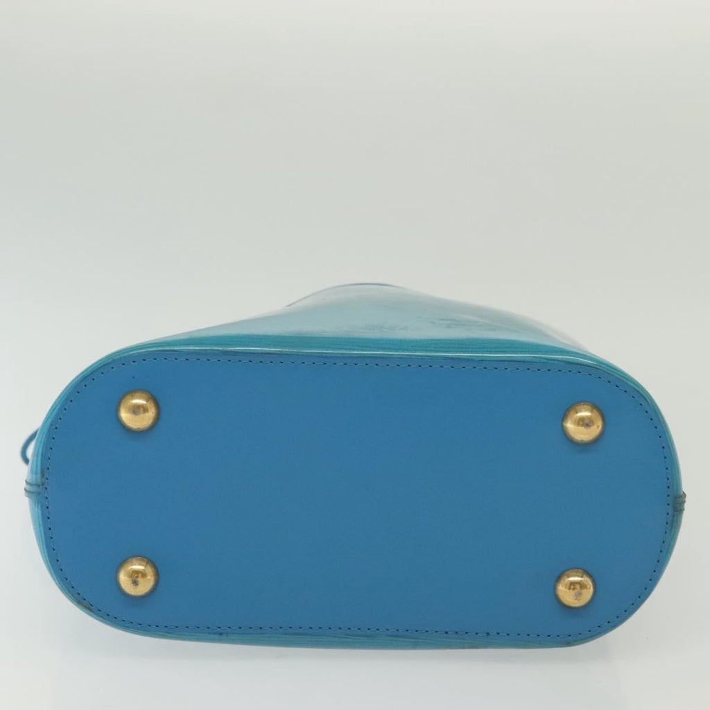 Louis Vuitton Plage Lagoon Bay Handbag Vinyl Epi Leather Blue Leather Bag (Pre-Owned)