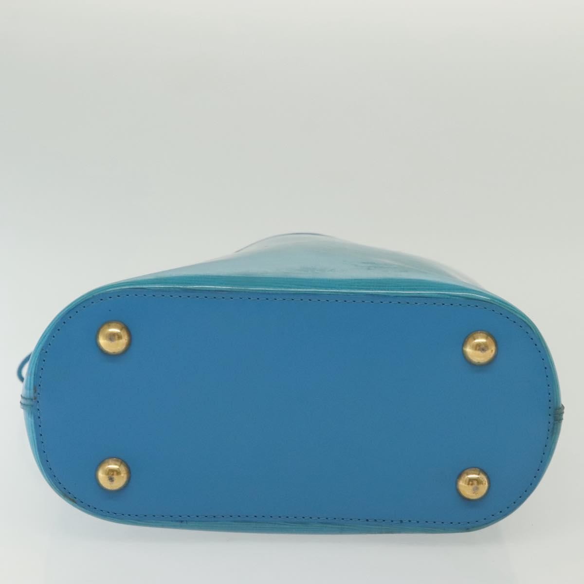 Louis Vuitton Plage Lagoon Bay Handbag Vinyl Epi Leather Blue Leather Bag (Pre-Owned)