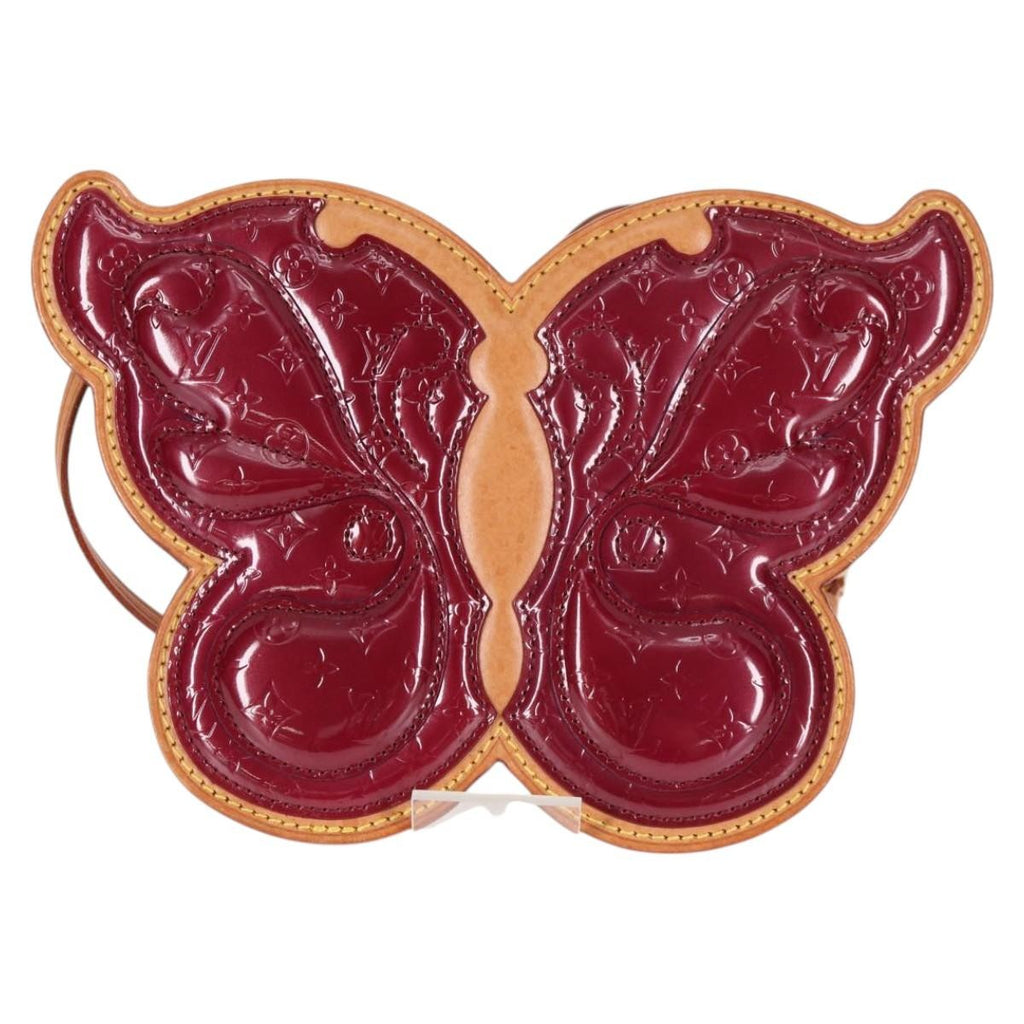 Louis Vuitton Conte De Fees Butterfly Crossbody Bag Monogram Vernis Burgundy Patent_Leather Clutche & Pouche Bag (Pre-Owned)