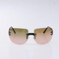 Chanel Chanel Logo Sunglasses Eye Wear Plastic Brown Plastic Sunglasse Accessory (Pre-Owned)