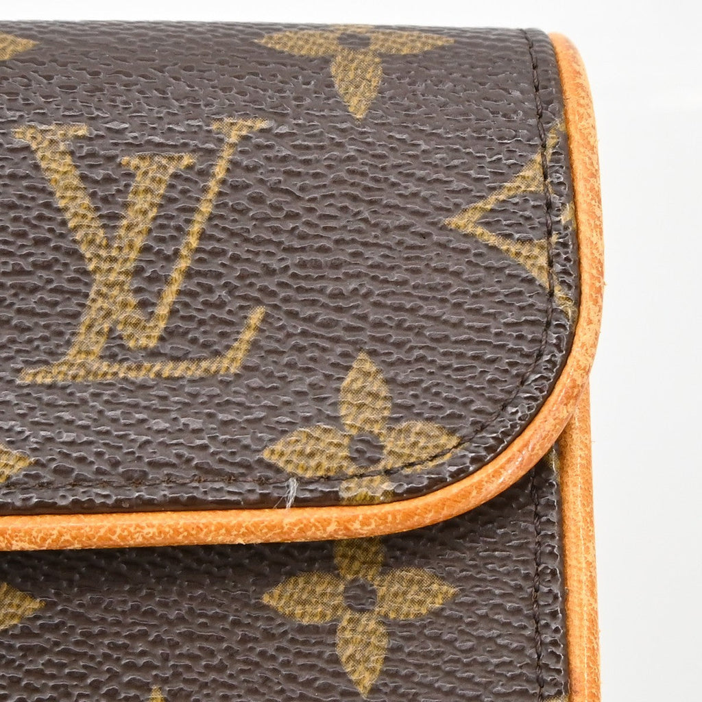 Louis Vuitton Florentine Pochette Monogram Canvas Brown Canvas Clutche & Pouche Bag (Pre-Owned)