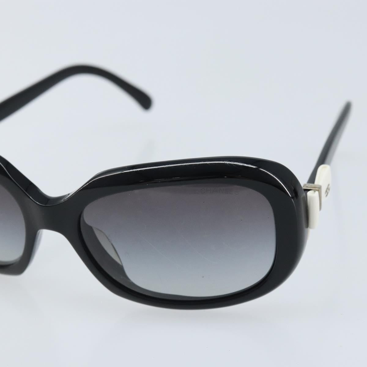 Chanel Logo Cc Sunglasses Plastic Black Plastic Sunglasse Accessory (Pre-Owned)