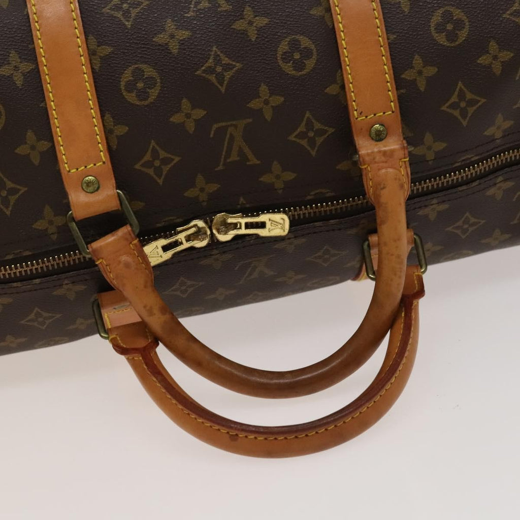 Louis Vuitton Keepall Bag Monogram Canvas Brown Canvas Travel Bag Bag (Pre-Owned)