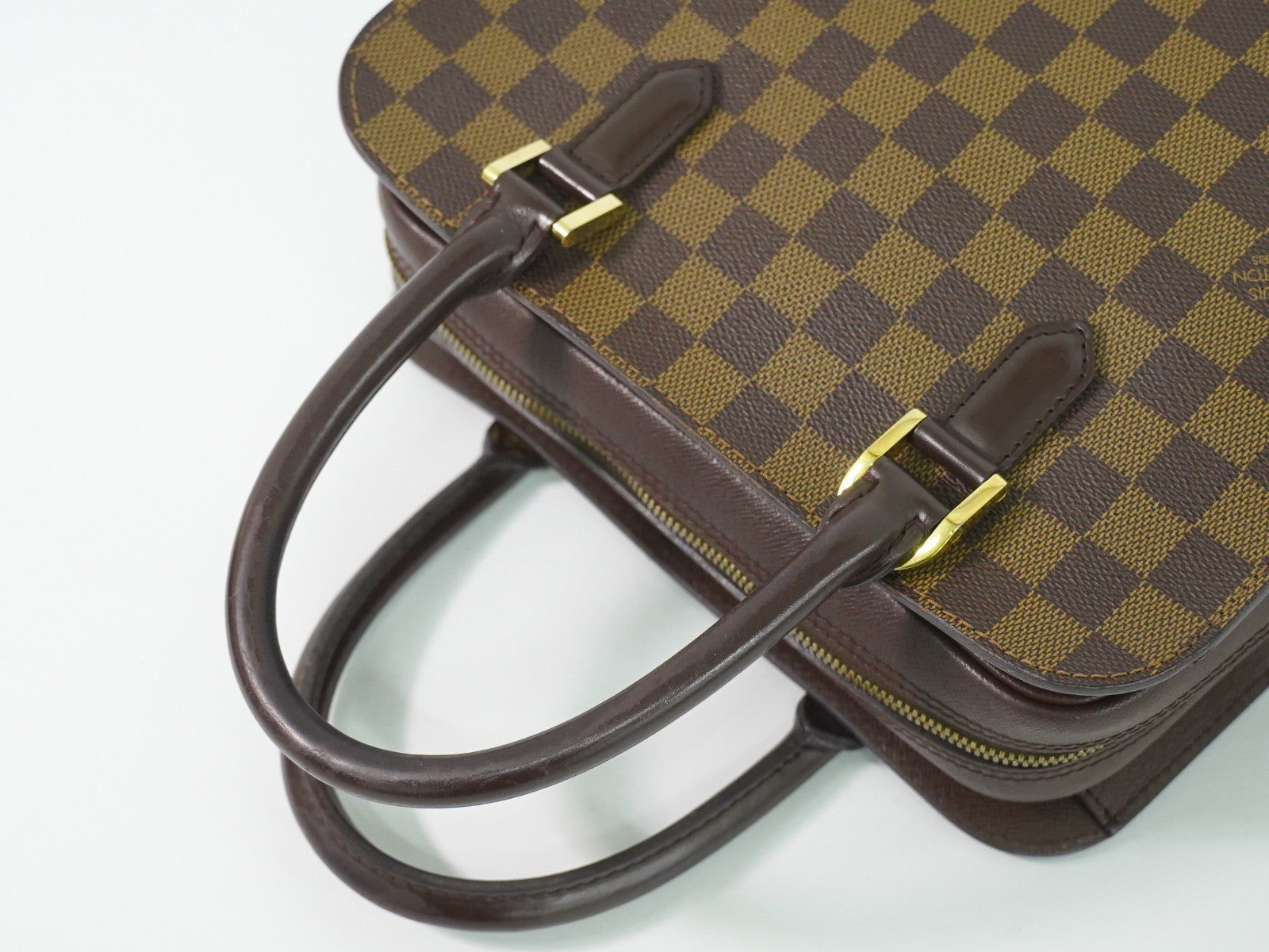Louis Vuitton Triana Bag Damier Brown Canvas Handbag (Pre-Owned)