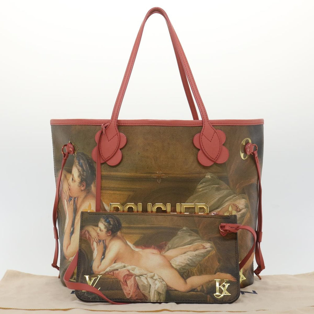 Louis Vuitton Neverfull Nm Tote Limited Edition Jeff Koons Titian Print Canvas Multicolour Canvas Tote Bag Bag (Pre-Owned)