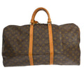 Louis Vuitton Keepall Bag Monogram Canvas Brown Canvas Travel Bag Bag (Pre-Owned)