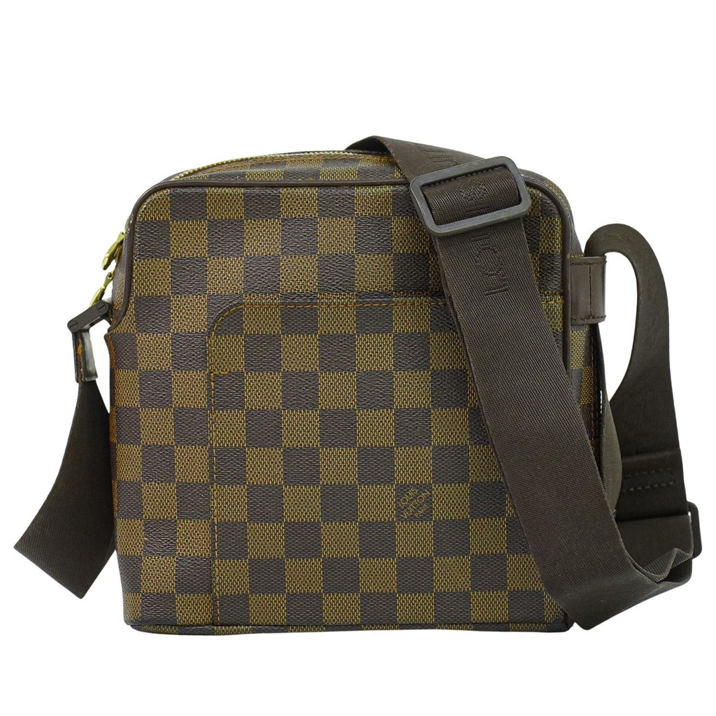 Louis Vuitton Olav Handbag Damier Brown Canvas Shoulder Bag Bag (Pre-Owned)