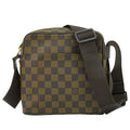 Louis Vuitton Olav Handbag Damier Brown Canvas Shoulder Bag Bag (Pre-Owned)