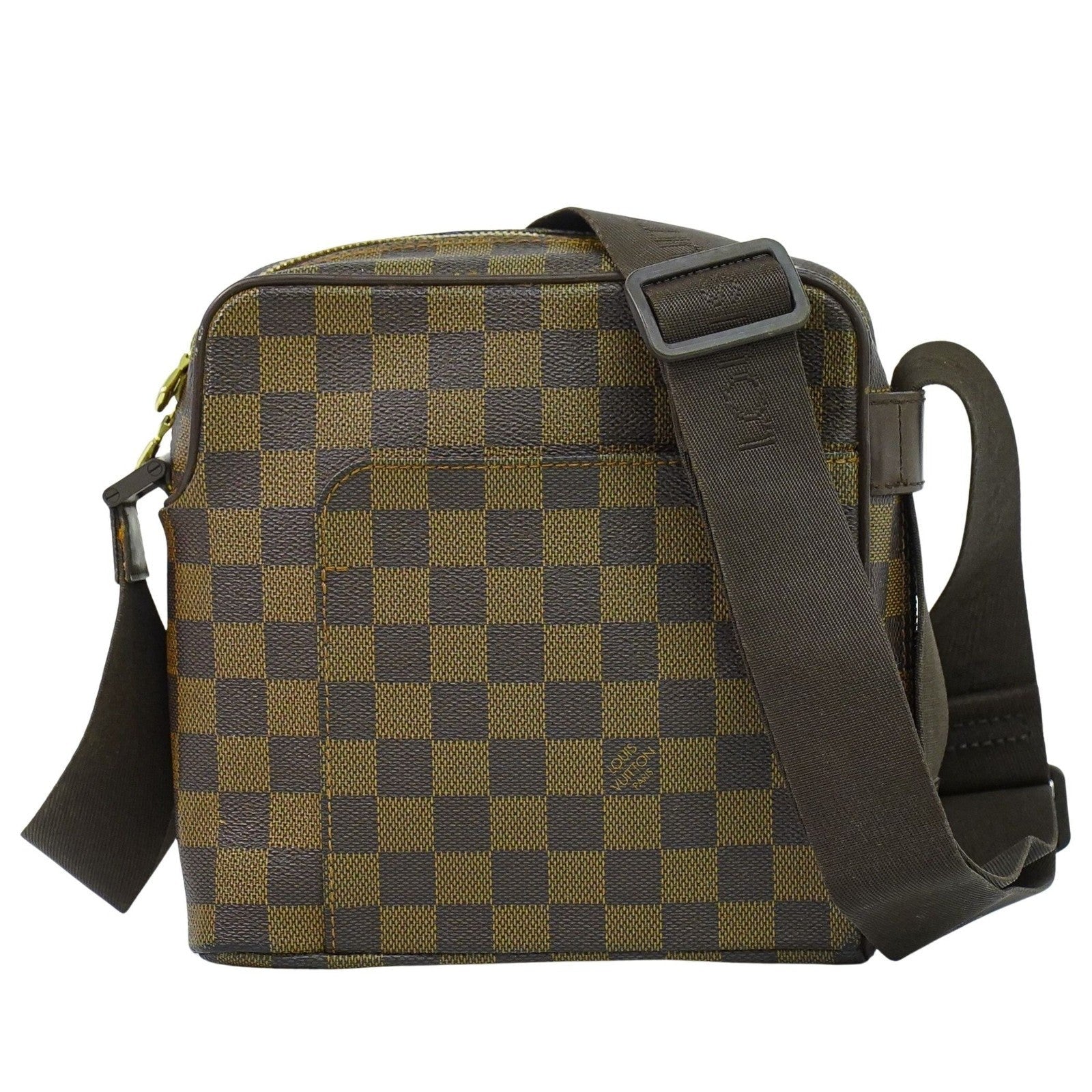 Louis Vuitton Olav Handbag Damier Brown Canvas Shoulder Bag Bag (Pre-Owned)