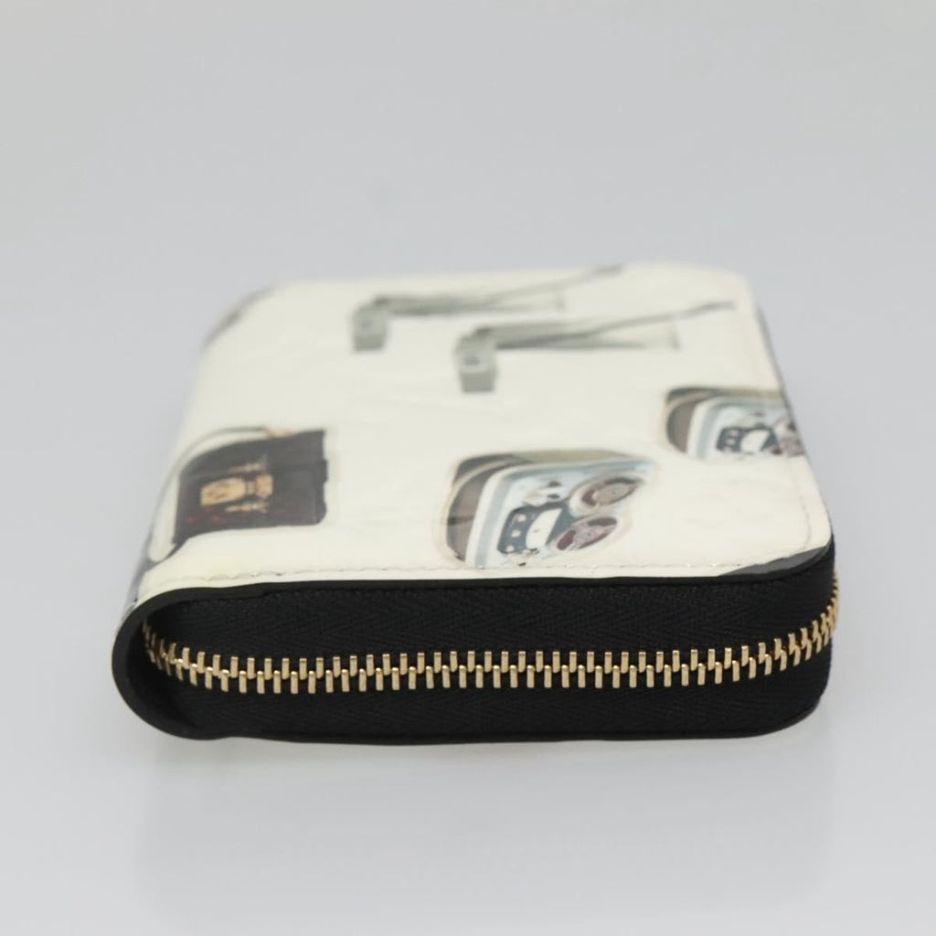 Louis Vuitton Nicolas Ghesquière Zippy Wallet Patent Monogram White Patent_Leather Wallets Accessory (Pre-Owned)