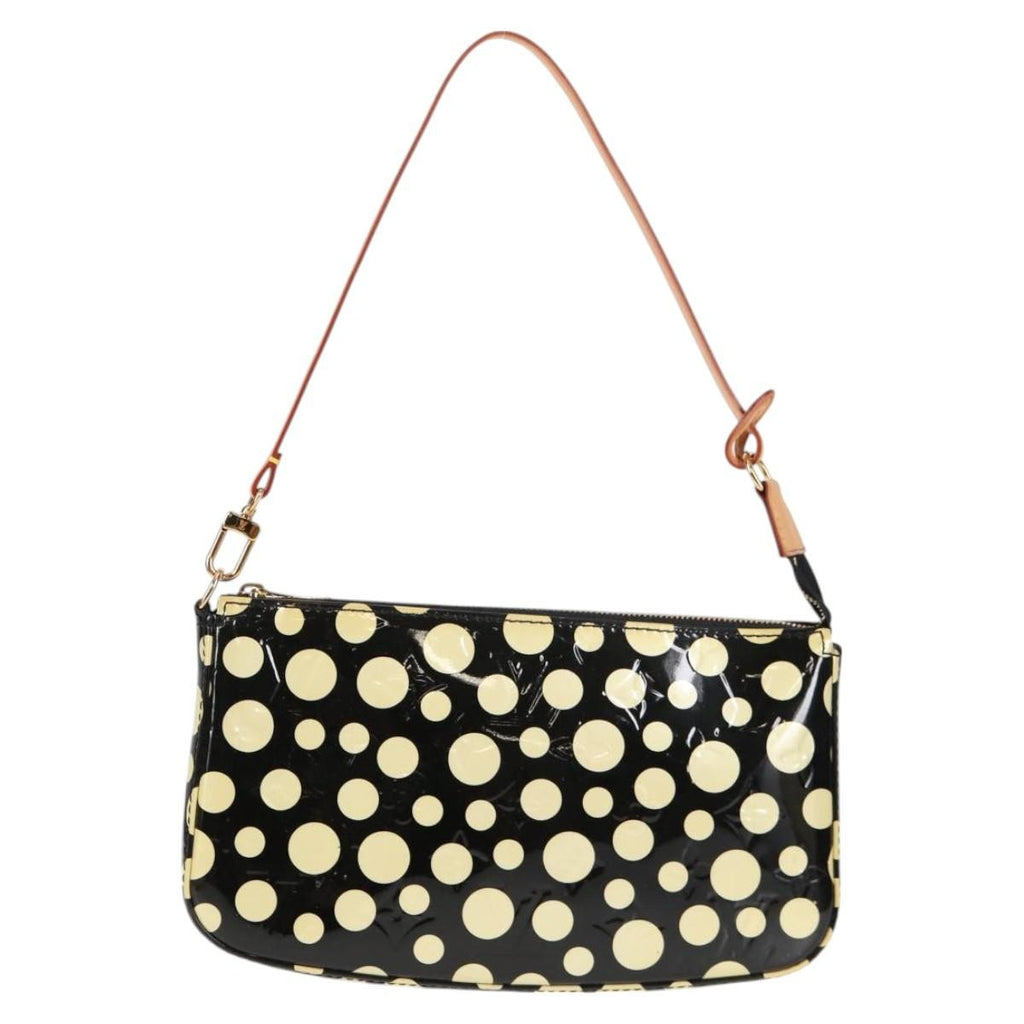 Louis Vuitton Pochette Accessoires Nm Kusama Infinity Dots Monogram Vernis Black Patent_Leather Clutche & Pouche Bag (Pre-Owned)